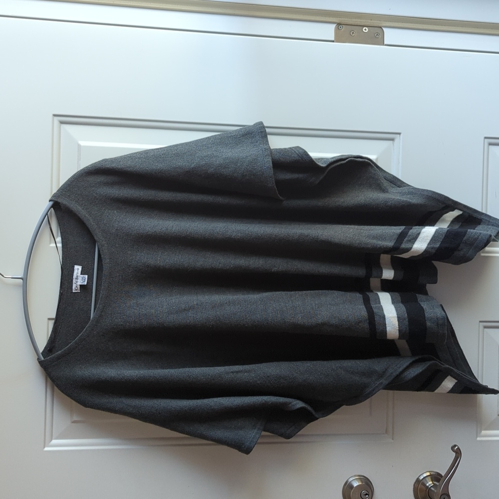 Gray Sweater coverup style top